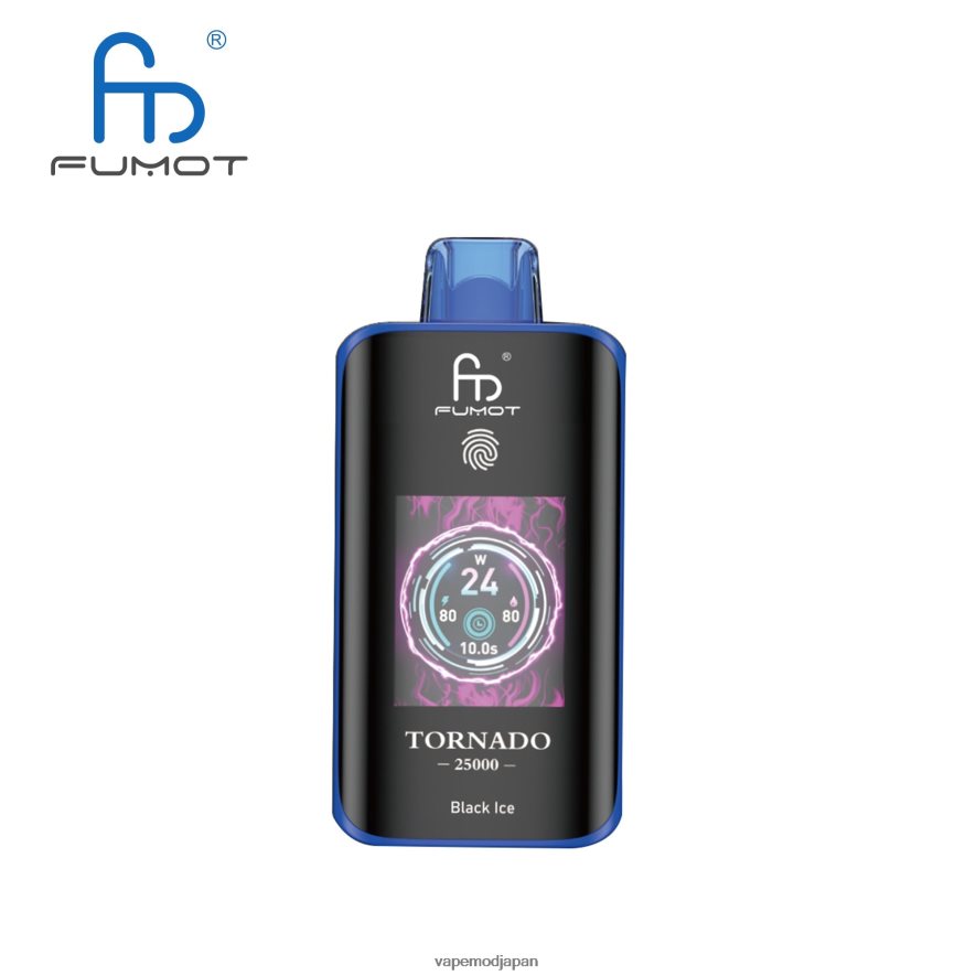 Vape ニコチン - ブラックアイス Fumot Tornado 25000 使い捨て電子タバコ 6B0RVV2