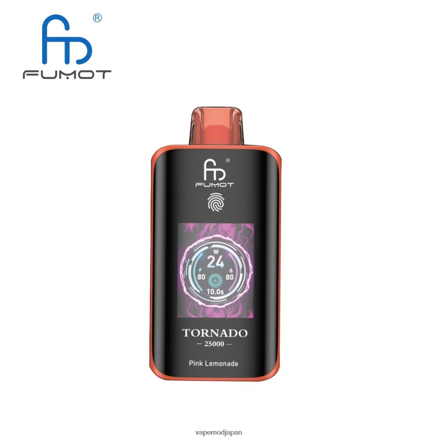 Vape Japan - ピンクレモネード Fumot Tornado 25000 使い捨て電子タバコ 6B0RVV10