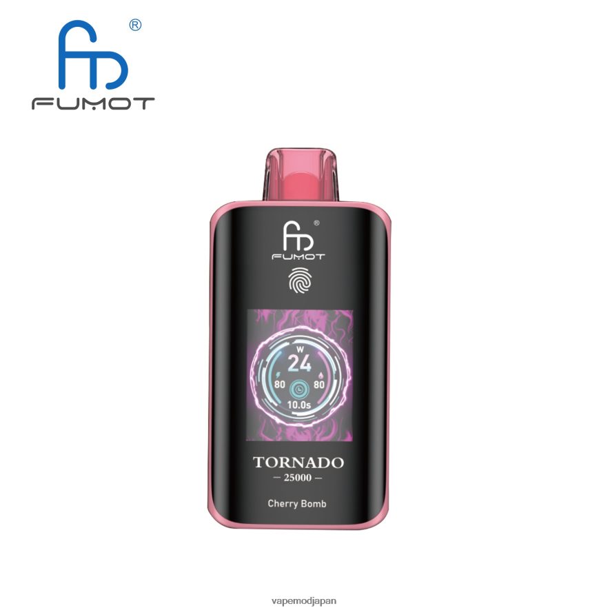 Vape Japan - チェリーボム Fumot Tornado 25000 使い捨て電子タバコ 6B0RVV4