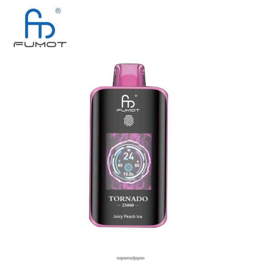 Vape Japan - ジューシーなピーチアイス Fumot Tornado 25000 使い捨て電子タバコ 6B0RVV7