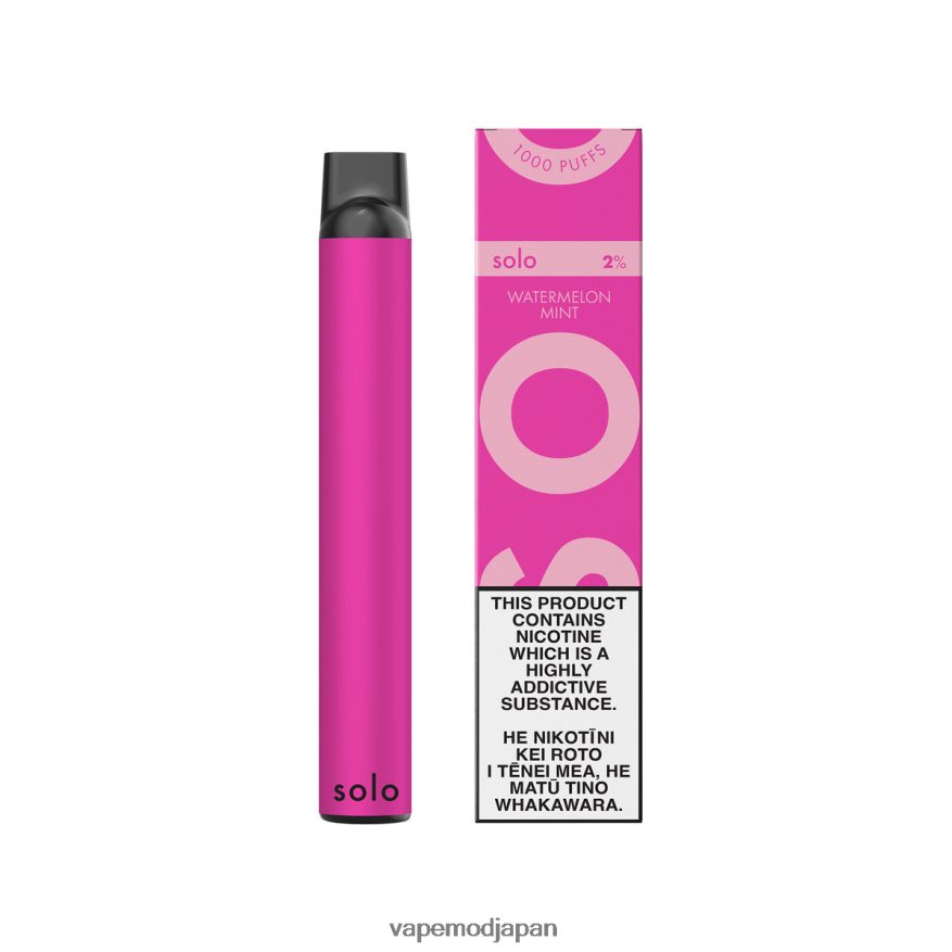 Vape ニコチン - Solo 使い捨て電子タバコ B6N2FT2 スイカミント