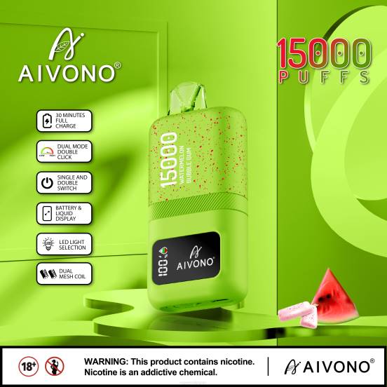 Vape ニコチン - スイカ風船ガム Aivono AIM magic 15000 2B8R65