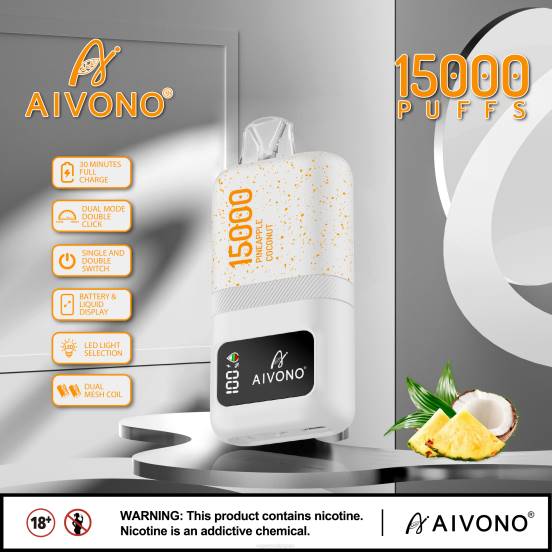 Vape おすすめ - パイナップルココナッツ Aivono AIM magic 15000 2B8R72