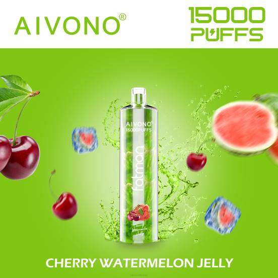 Vape ニコチン - 元気いっぱいのスイカゼリー Aivono FATMAN 15000 2B8R20
