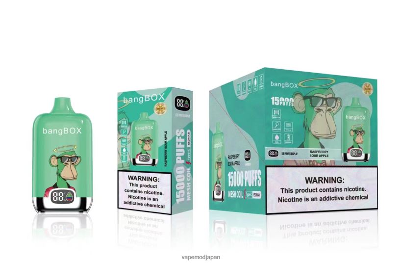 Vape おすすめ - Bang Box 15000パフ L4044842 ラズベリーの酸っぱいリンゴ