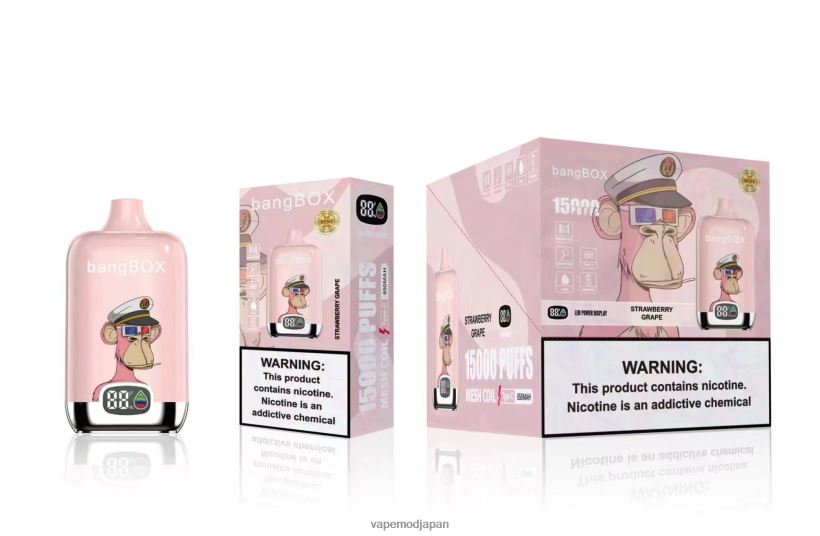 Vape ニコチン - Bang Box 15000パフ L4044844 いちごぶどう