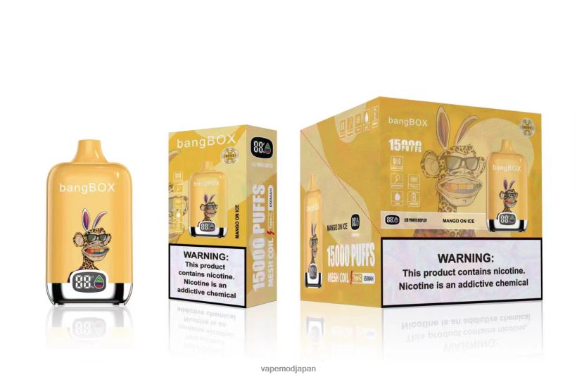 Vape おすすめ - Bang Box 15000パフ L4044848 氷上のマンゴー