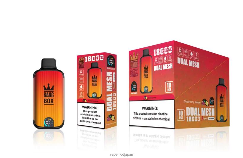 Vape おすすめ - Bang Box 18000パフ L4044899 ストロベリーマンゴー