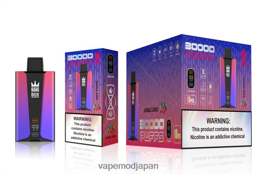 Vape おすすめ - Bang Box 30000パフのスマートスクリーン L4044878 ジャングルジュース