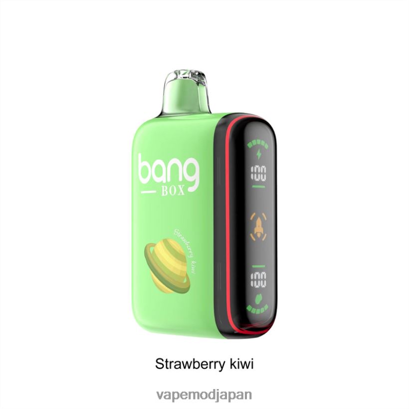 Vape おすすめ - Bang Box 9000～18000パフのインテリジェントパワーディスプレイ L4044827 イチゴキウイ
