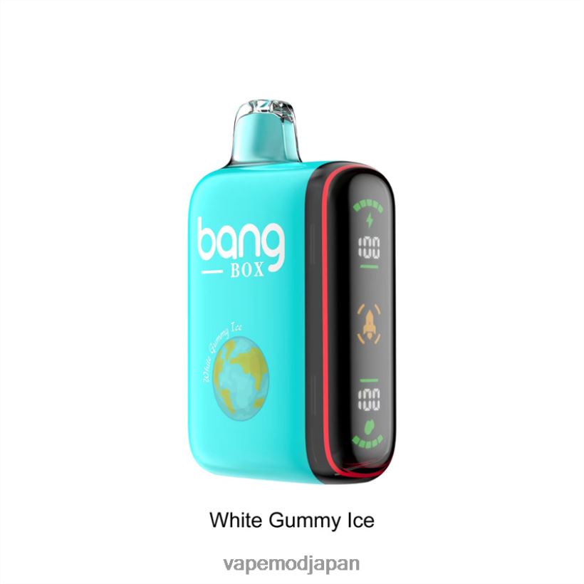 Vape おすすめ - Bang Box 9000～18000パフのインテリジェントパワーディスプレイ L4044830 白いグミアイス