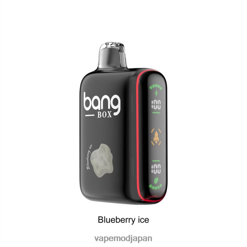 Vape ニコチン - Bang Box 9000～18000パフのインテリジェントパワーディスプレイ L4044832 ブルーベリーアイス