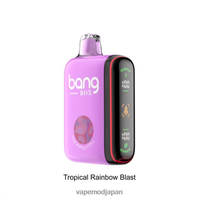 Vape おすすめ - Bang Box 9000～18000パフのインテリジェントパワーディスプレイ L4044836 トロピカルレインボーブラスト