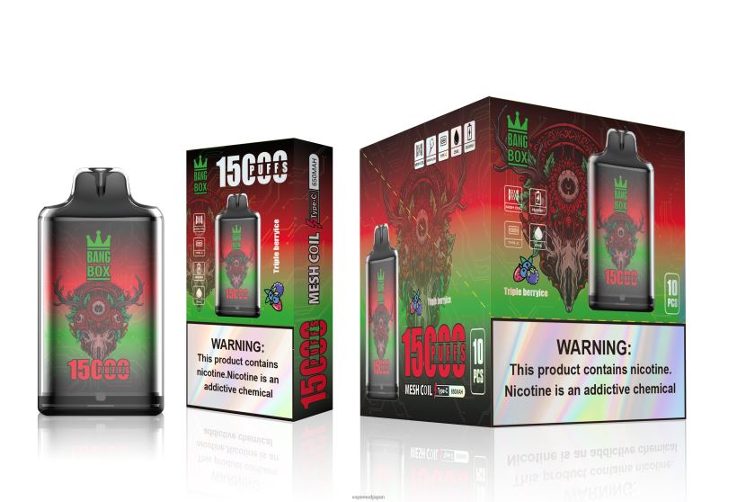 Vape ニコチン - Bang Box s1-15000パフ L40448104 トリプルベリーアイス