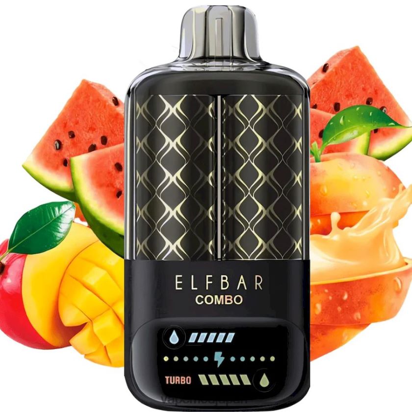 Vape おすすめ - Elf Bar Combo 25000 ピーチマンゴー＆スイカ 40JXH26