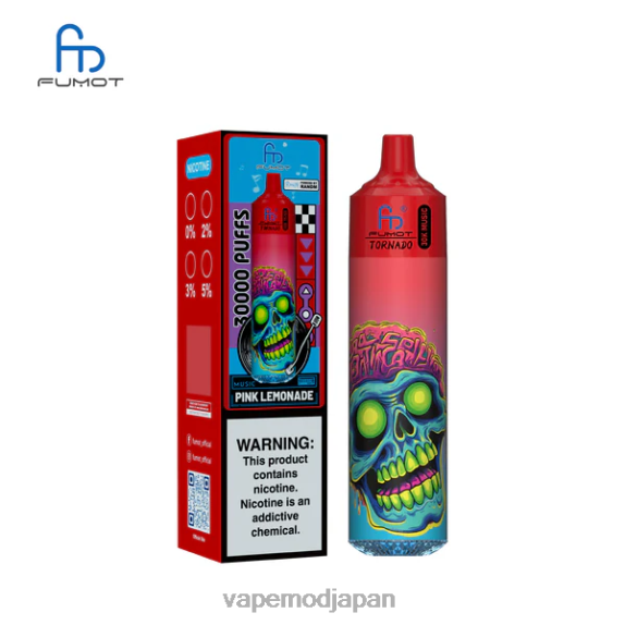 Vape ニコチン - Fumot Tornado 30,000 の音楽 ピンクレモネード 8VXB623