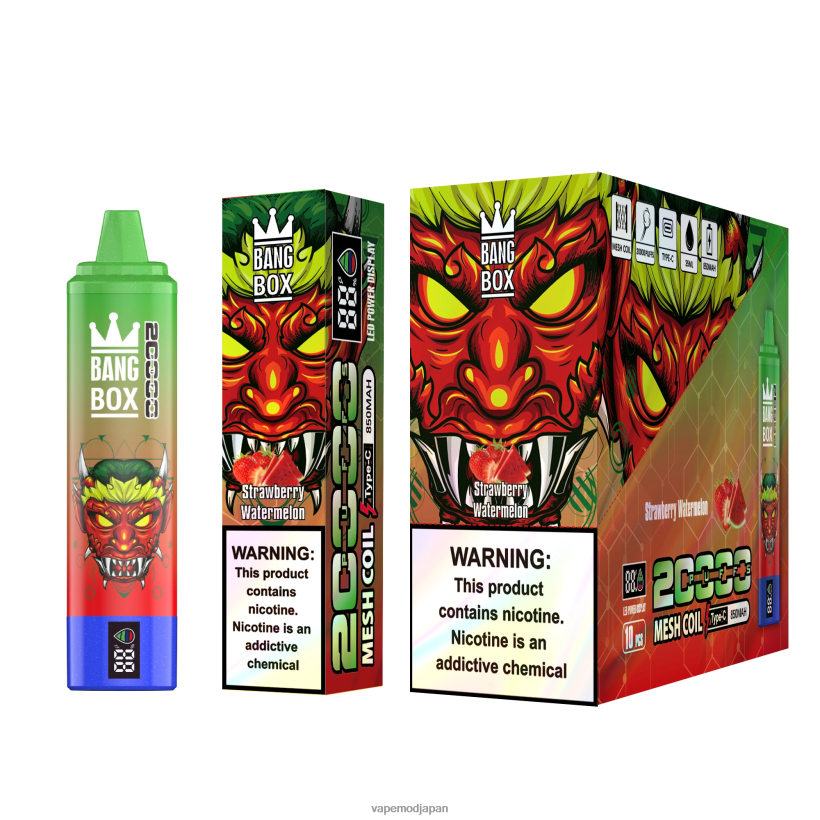 Vape Japan - Bang Box 20000パフのスマートスクリーン L4044852 イチゴスイカ