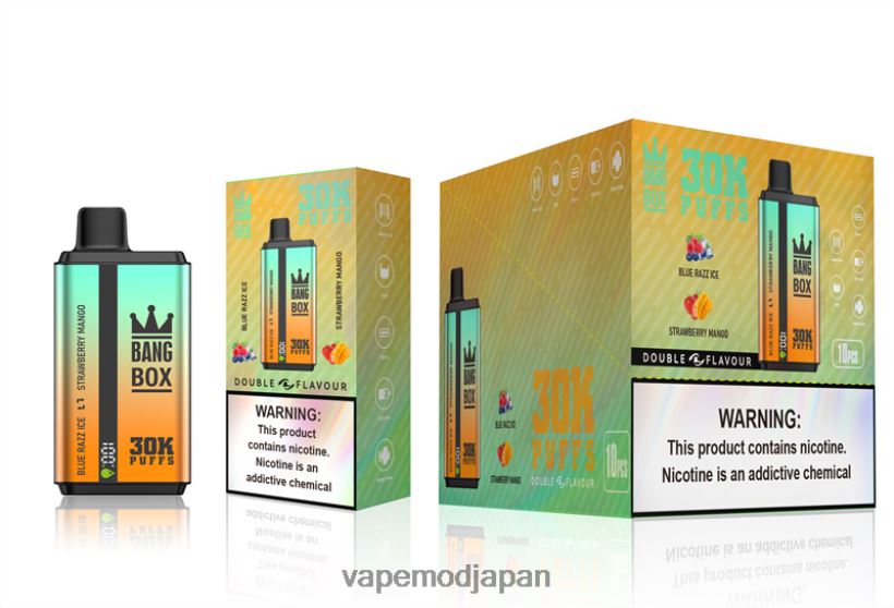 Vape Japan - Bang Box 30000パフ デュアルフレーバー L4044873 ブルーラズアイス＆ストロベリーマンゴー