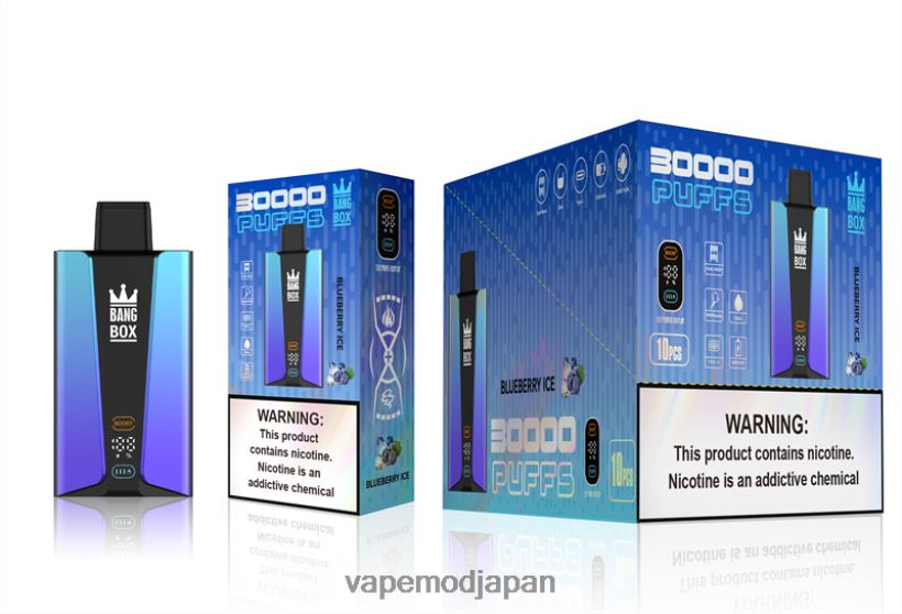 Vape Japan - Bang Box 30000パフのスマートスクリーン L4044879 ブルーベリーアイス
