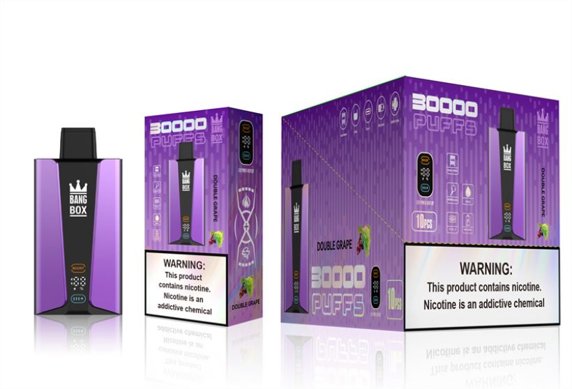 Vape Japan - Bang Box 30000パフのスマートスクリーン L4044885 ダブルグレープ