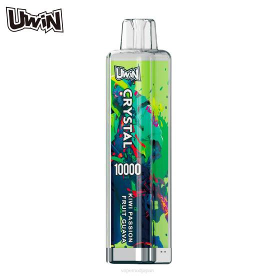 Vape Japan - キウイ パッションフルーツ グアバ UWIN CRYSTAL 10000 使い捨て電子タバコ 2B8R373