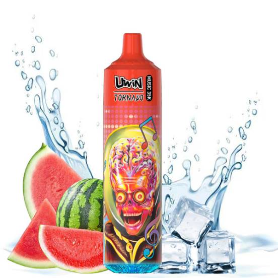 Vape Japan - スイカ氷 UWIN CRYSTAL 35,000 個の使い捨て電子タバコ 2B8R385