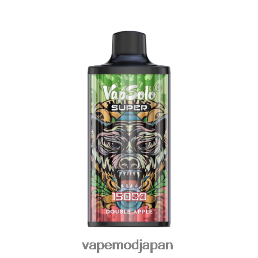 Vape Japan - Vapsolo SUPER 使い捨て電子タバコ ダブルアップル 22X0BB129