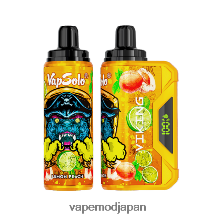 Vape Japan - Vapsolo VIKING 使い捨て電子タバコ レモンピーチ 22X0BB153