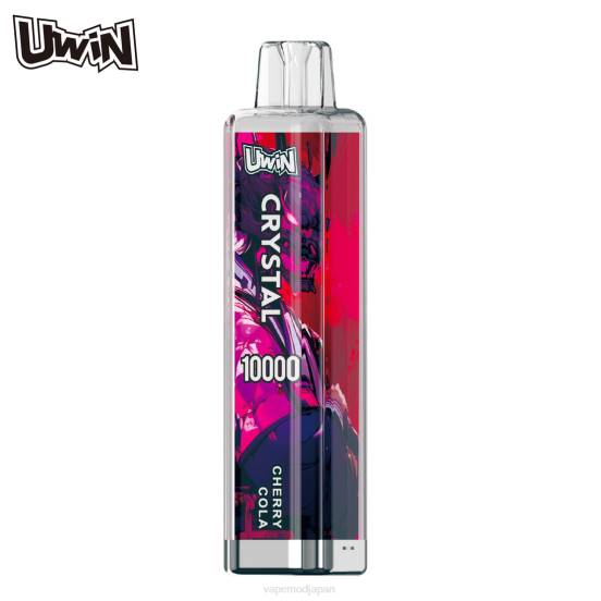 Vape おすすめ - チェリーコーラ UWIN CRYSTAL 10000 使い捨て電子タバコ 2B8R378