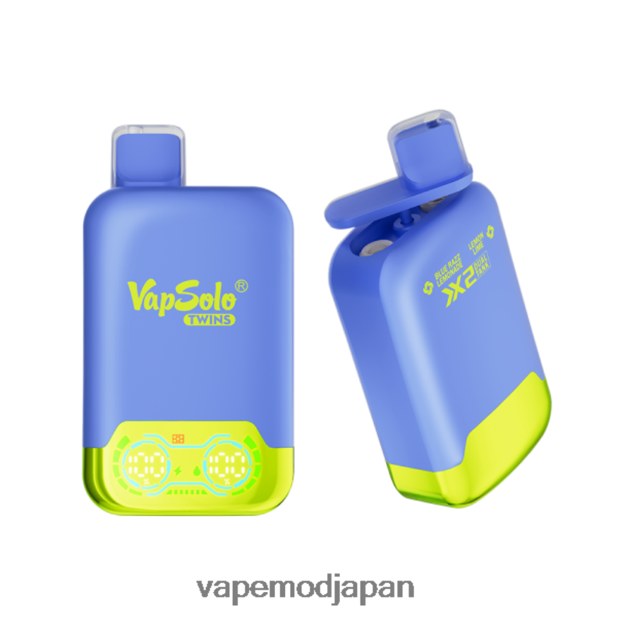 Vape ニコチン - Vapsolo TWINS 使い捨て電子タバコ ブルーラズレモネード＆レモンライム 22X0BB138