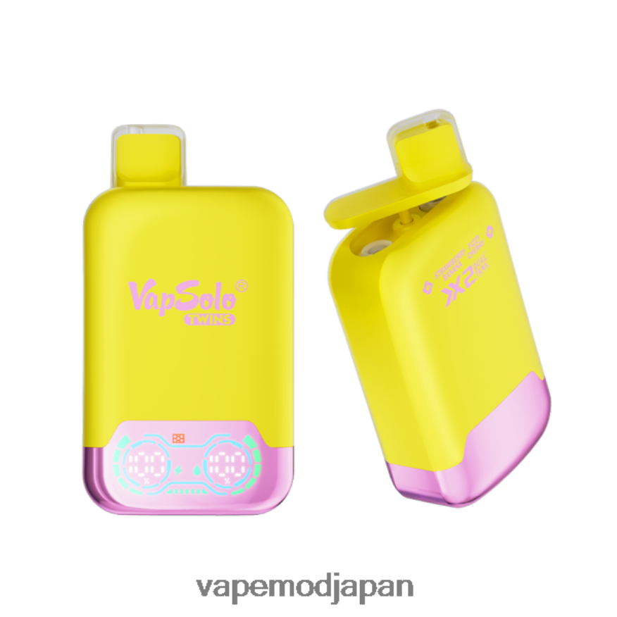Vape リキッド - Vapsolo TWINS 使い捨て電子タバコ ストロベリーバナナ＆シュワシュワチェリー 22X0BB144