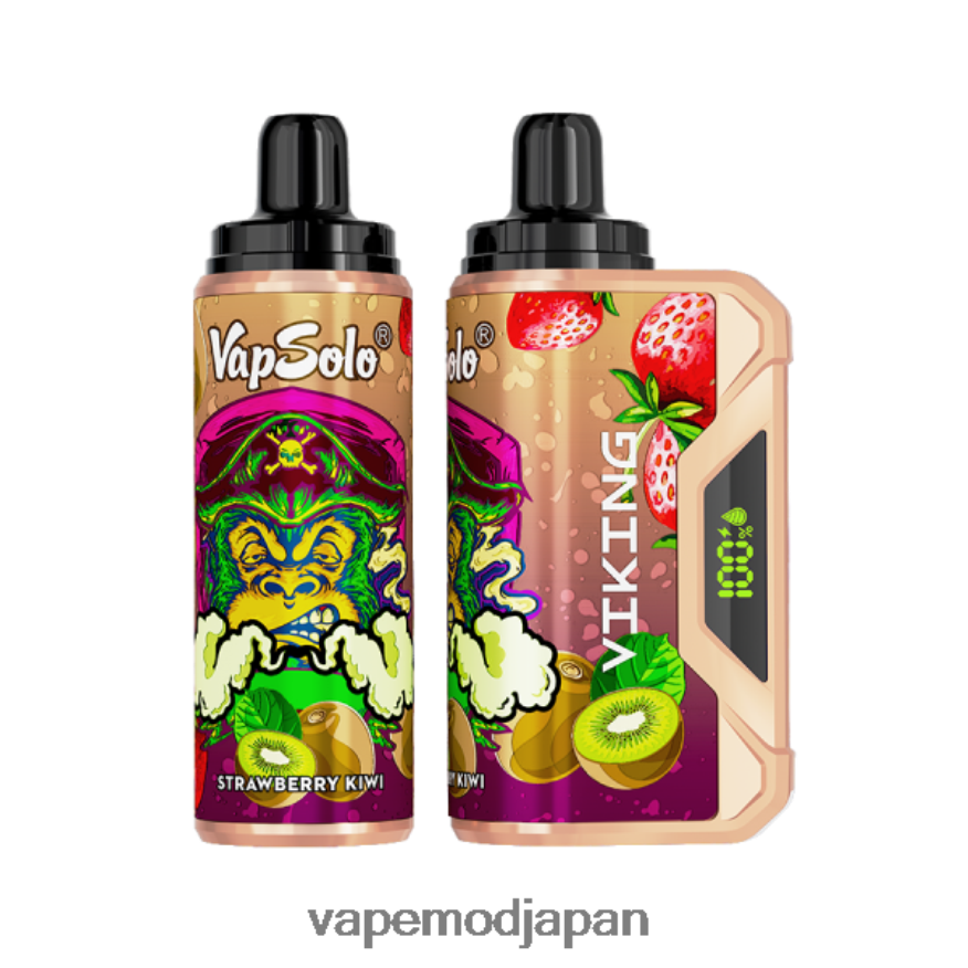 Vape リキッド - Vapsolo VIKING 使い捨て電子タバコ イチゴキウイ 22X0BB156