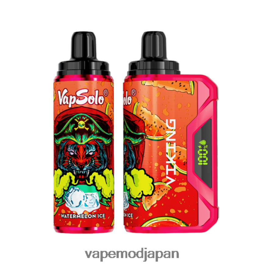 Vape リキッド - Vapsolo VIKING 使い捨て電子タバコ スイカ氷 22X0BB160