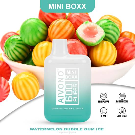 Vape Japan - スイカバブルガムアイス Aivono AIM MINI BOXX 600 2B8R235