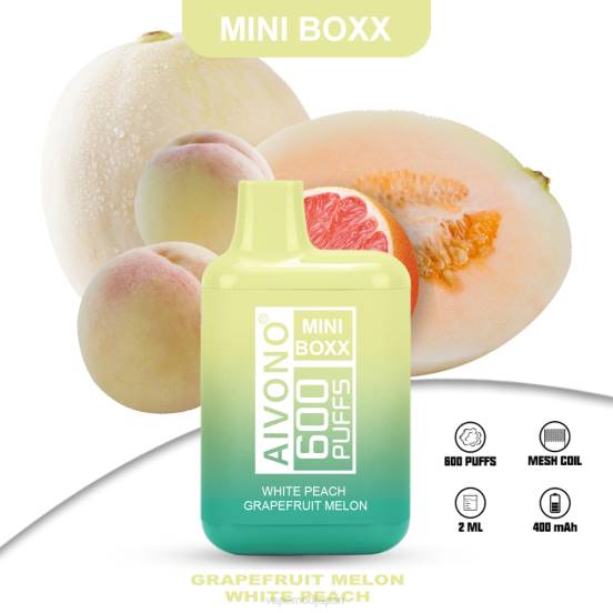 Vape Japan - 白桃 グレープフルーツ メロン Aivono AIM MINI BOXX 600 2B8R241