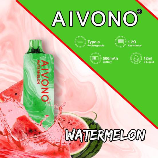Vape ニコチン - スイカ Aivono AIM GUN 7000 2B8R110