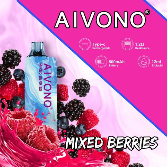 Vape おすすめ - ミックスベリー Aivono AIM GUN 7000 2B8R111