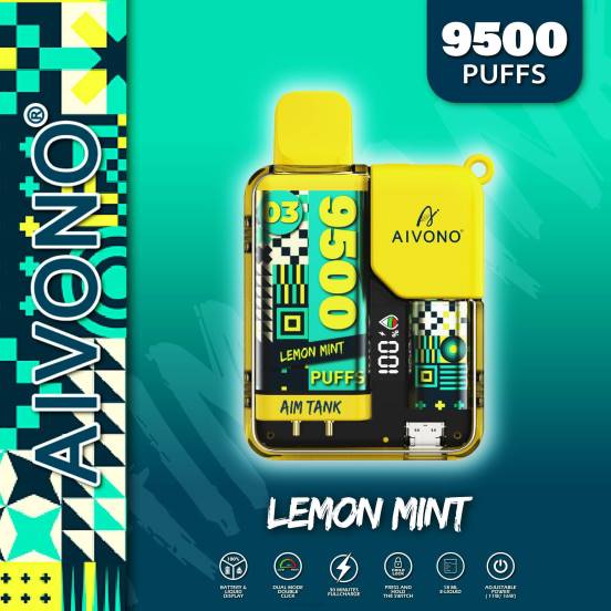 Vape ニコチン - レモンミント Aivono AIM TANK 9500 2B8R35