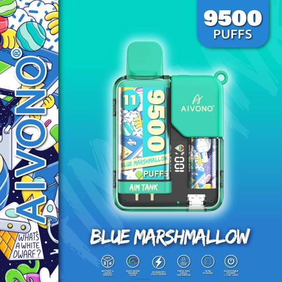 Vape おすすめ - 青いマシュマロ Aivono AIM TANK 9500 2B8R42