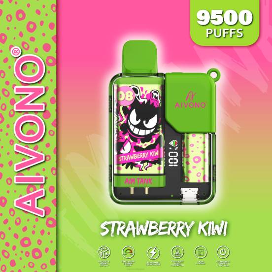 Vape ニコチン - イチゴキウイ Aivono AIM TANK 9500 2B8R47