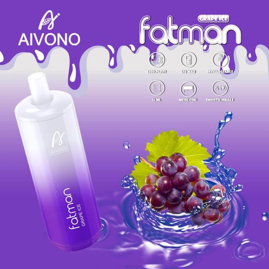 Vape おすすめ - ぶどう氷 Aivono FATMAN 6800 2B8R24