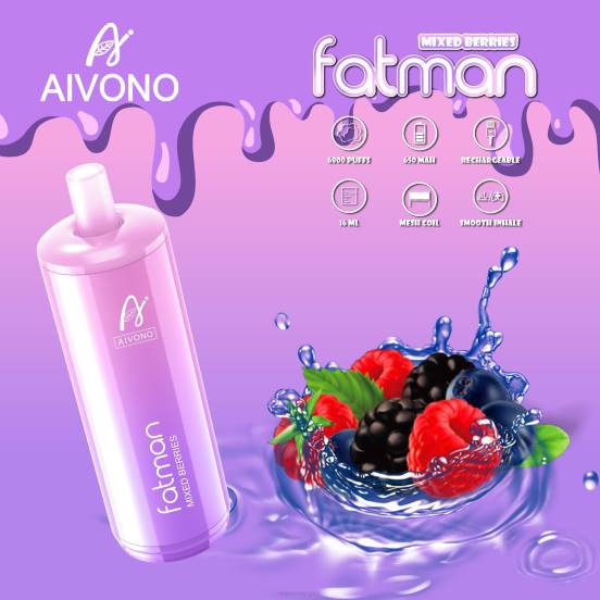 Vape おすすめ - ミックスベリー Aivono FATMAN 6800 2B8R27