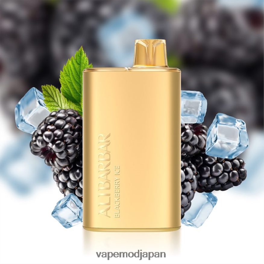 Vape ニコチン - Alibarbar Rich 8000 使い捨て電子タバコ ブラックベリーアイス 22X0BB10