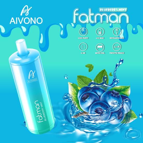 Vape Japan - ブルーベリーミント Aivono FATMAN 6800 2B8R22