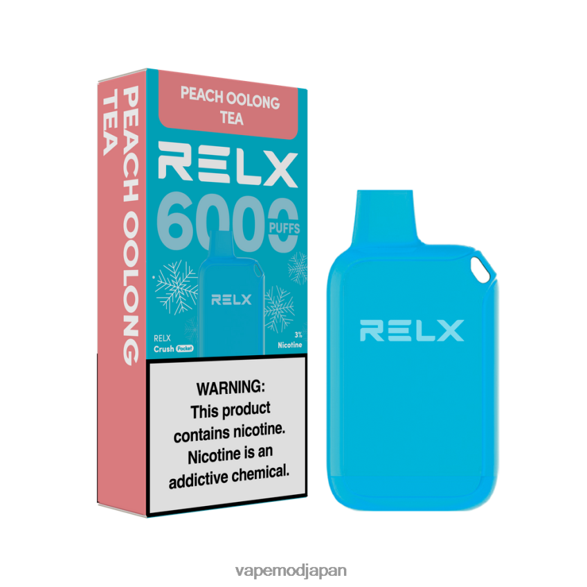 Vape Japan - RELX Crush Pocket 6000氷 桃烏龍茶 TPB62610