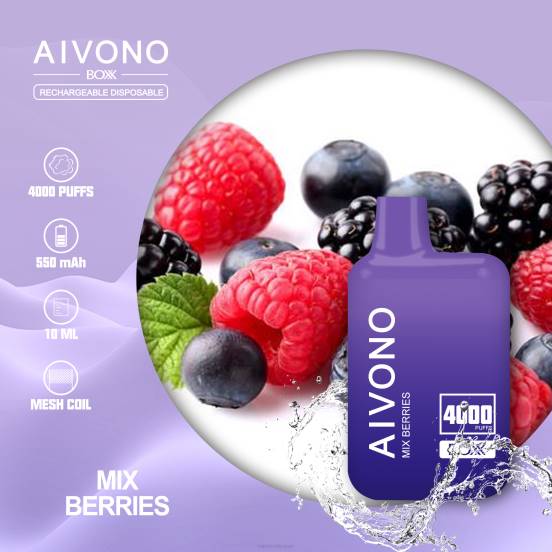 Vape ニコチン - ミックスベリー Aivono AIM BOXX 4000 2B8R215