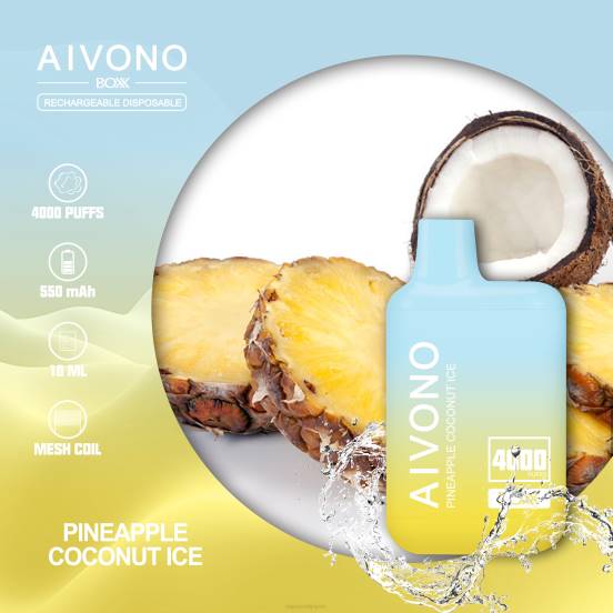 Vape おすすめ - パイナップルココナッツアイス Aivono AIM BOXX 4000 2B8R222
