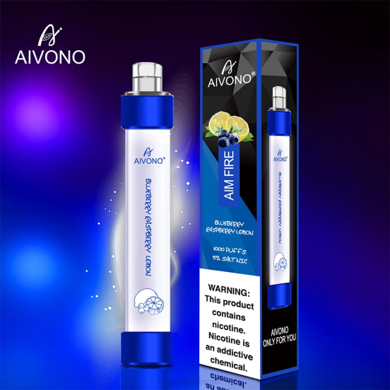 Vape おすすめ - ブルーベリー ラズベリー レモン Aivono AIM FIRE 1000 2B8R327