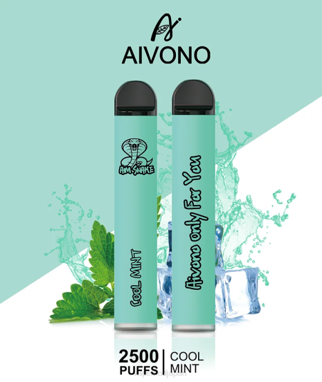 Vape ニコチン - クールミント Aivono AIM SNAKE 2500 2B8R302