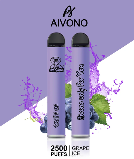 Vape おすすめ - ぶどう氷 Aivono AIM SNAKE 2500 2B8R306